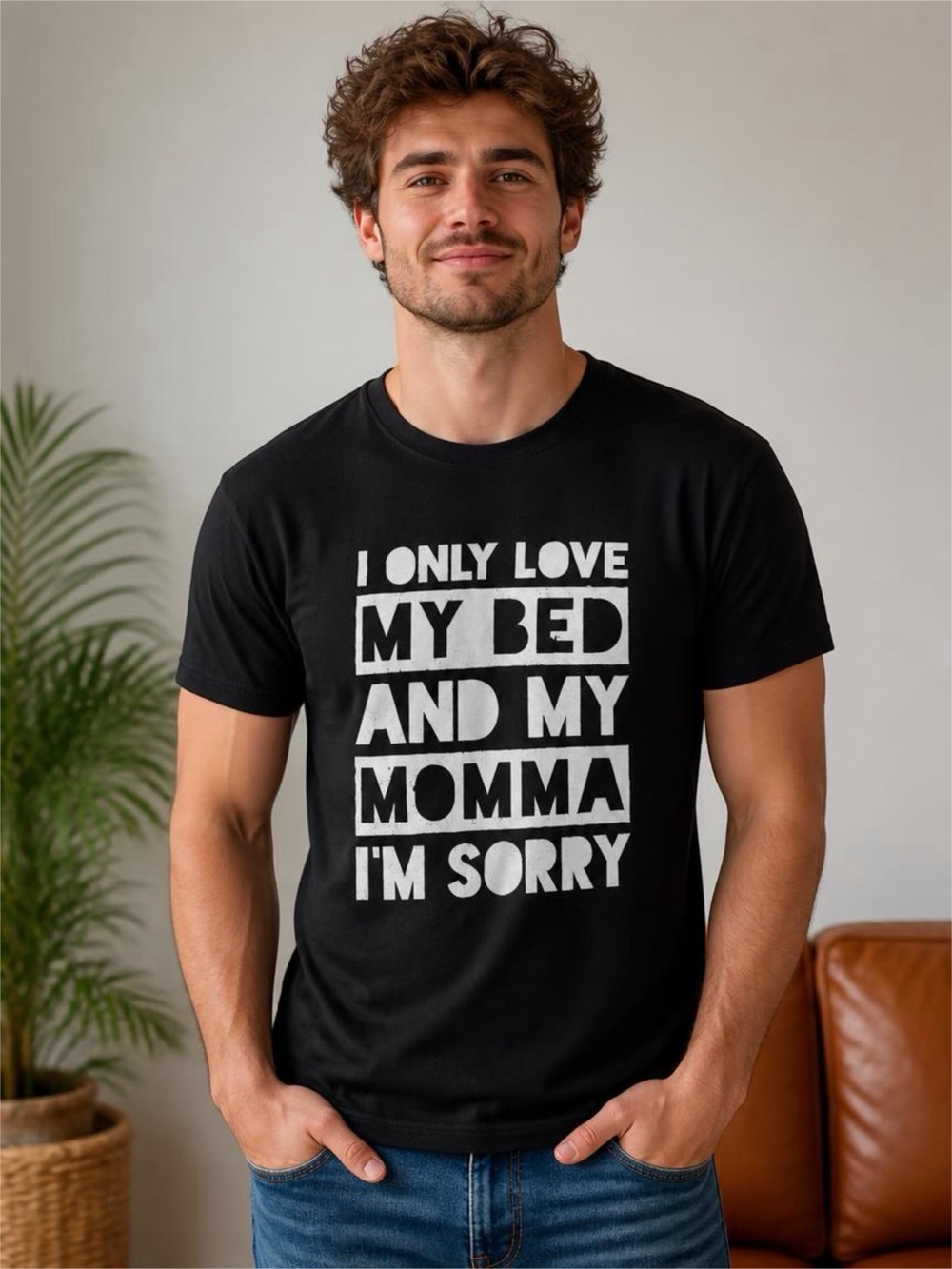 Source Unknown Black Drake Concert Short-Sleeve Tee with White Block Text